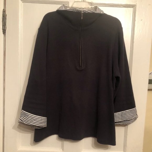 Women's CJ Banks Stripped Collared Shirt - Picture 1 of 5